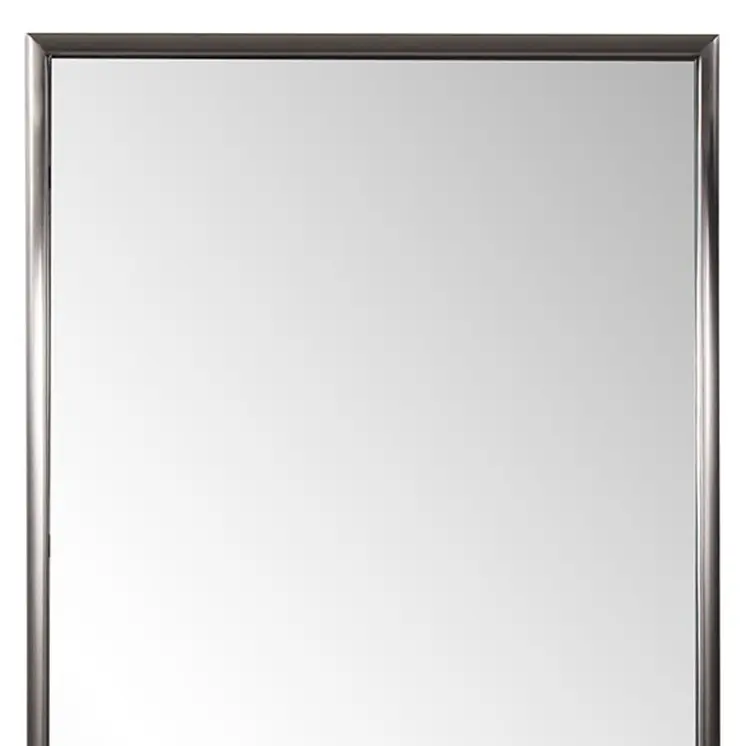 60" Gray Metal Framed Full Length Hanging Mirror