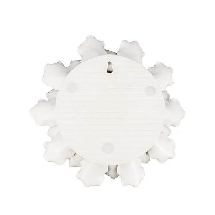 9" X 9" Off White Ceramic Novelty Hanging Dimensional Sculpture