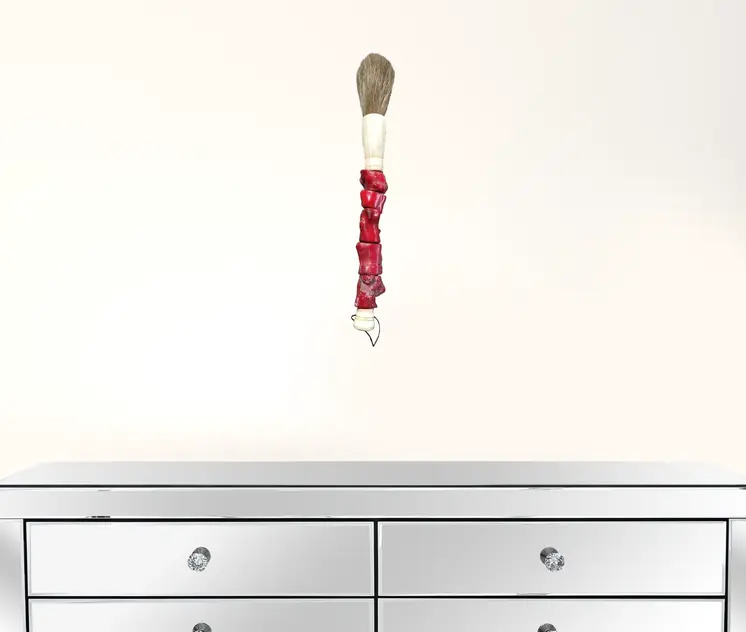 Red Chunky Coral Decorative Calligraphy Brush