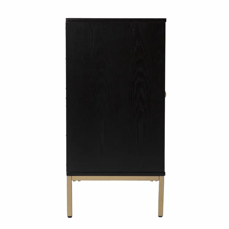 Black and Gold Harlequin Sideboard Storage Cabinet