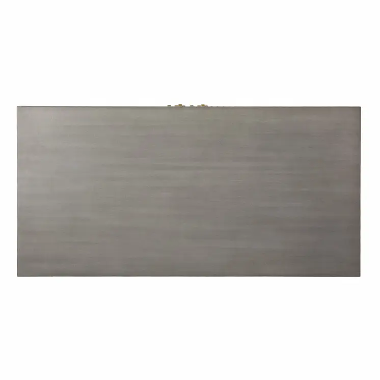 32" Gray Solid Wood Sideboard with Two Doors