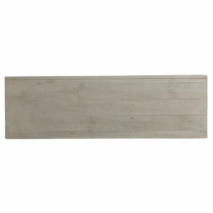 40" White Carved Geometric Sideboard with Two Doors