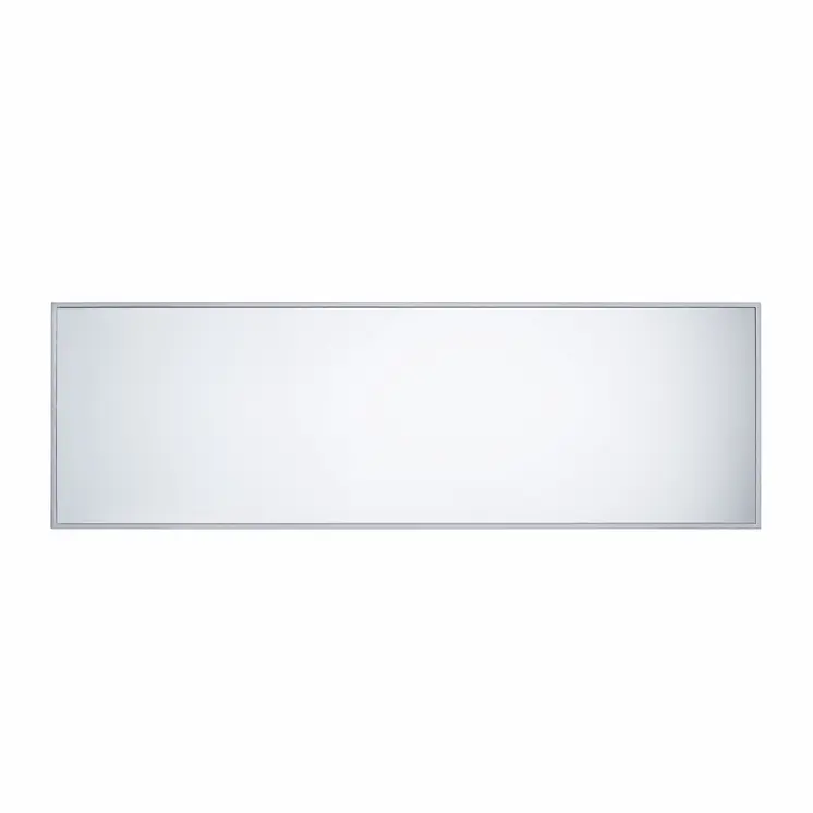 50" Silver Wood and Glass Three Drawer Credenza with Two Doors