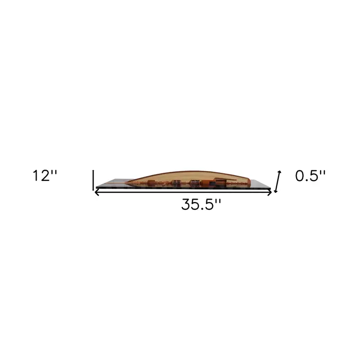 12" Black and Green Solid Wood Hand Painted c1898 Pen Duick Half-Hull Model Boat