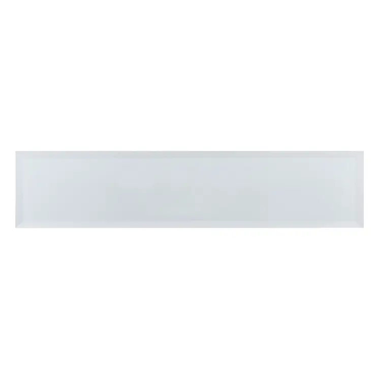 36" Black Mirrored Glass Console Table