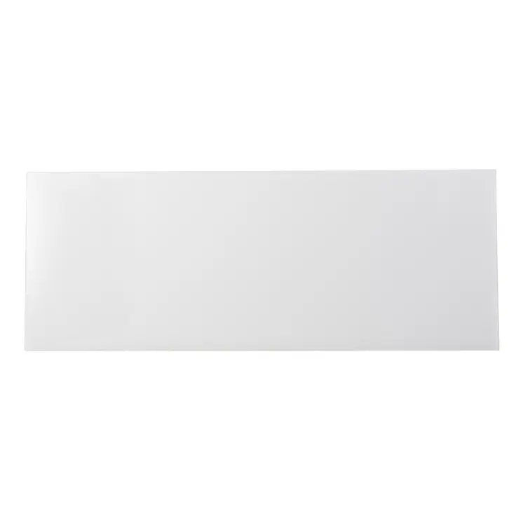 42" White and Black Glass Sled Console Table