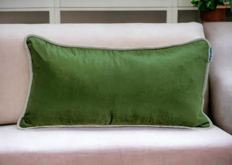 12" X 24" Blue and Green Throw Pillow