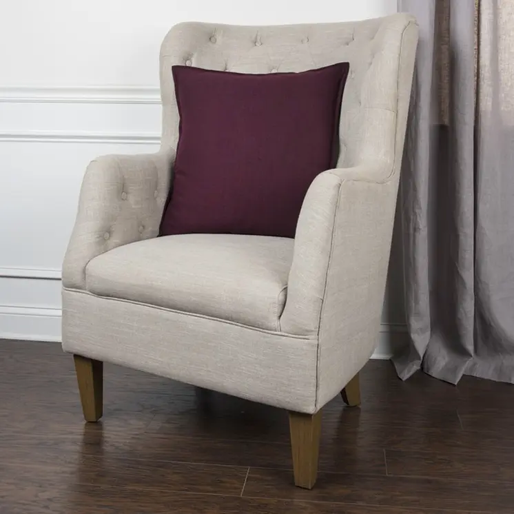 20" Merlot Cotton Throw Pillow
