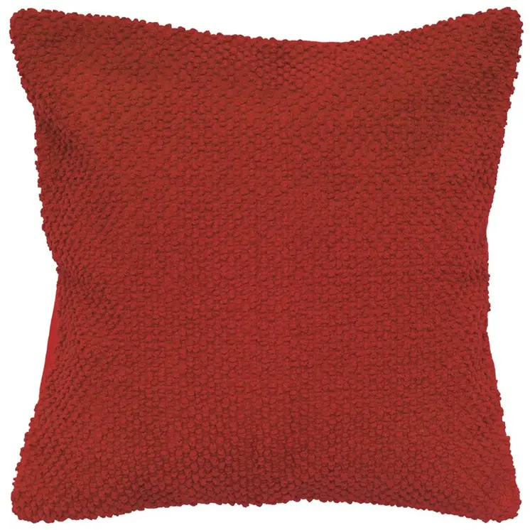 20" Red Cotton Throw Pillow