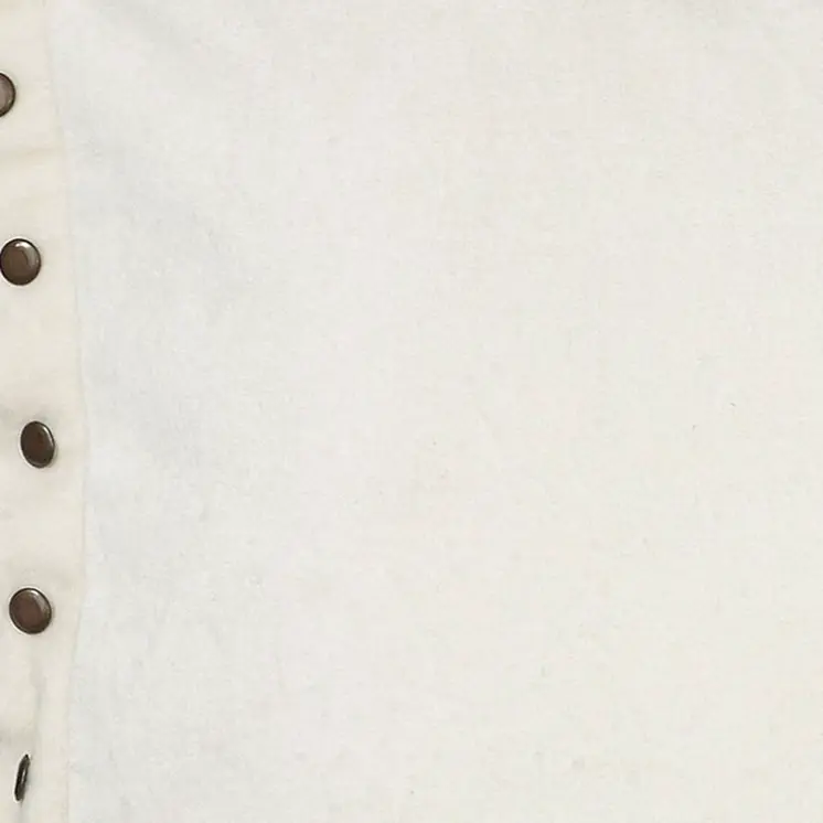 Ivory Embellished Flange Down Filled Throw Pillow