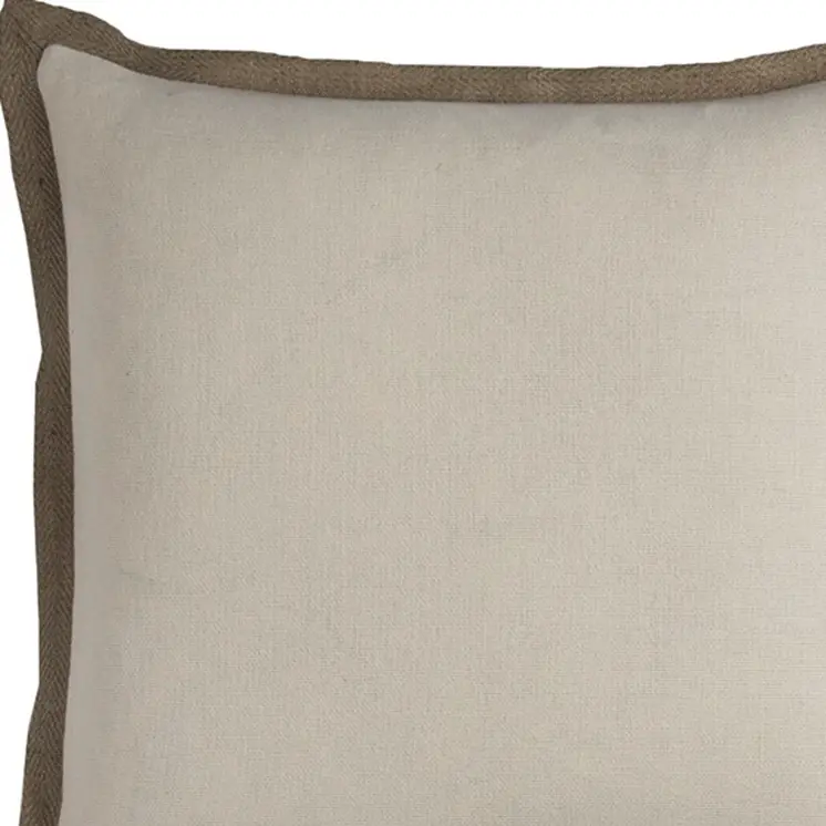 22" Natural Cotton Throw Pillow