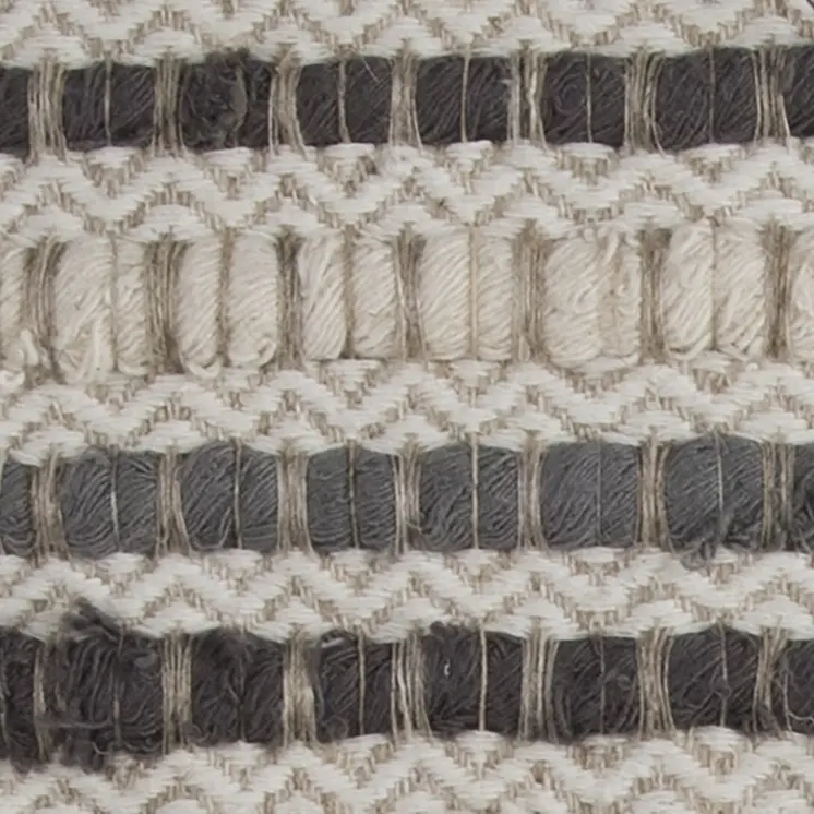 20" Gray Beige Nubby Texture Bands Throw Pillow
