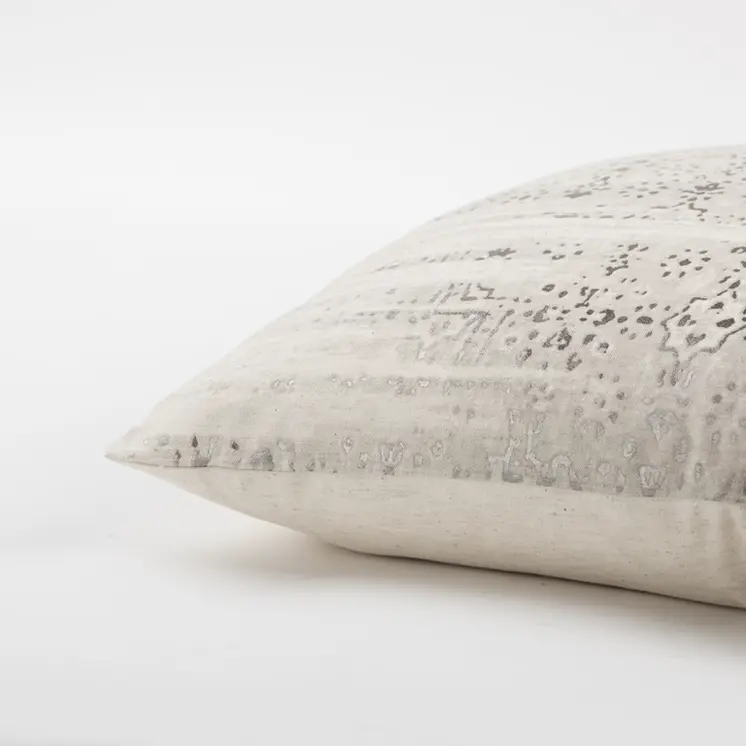 20 X 20 Natural Zippered 100% Cotton Throw Pillow