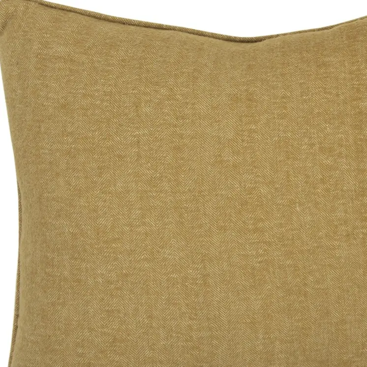 Gold Solid Classic Decorative Throw Pillow