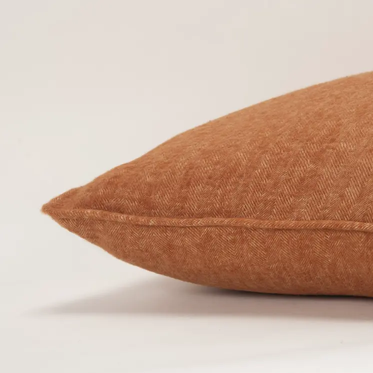 Orange Solid Classic Decorative Throw Pillow