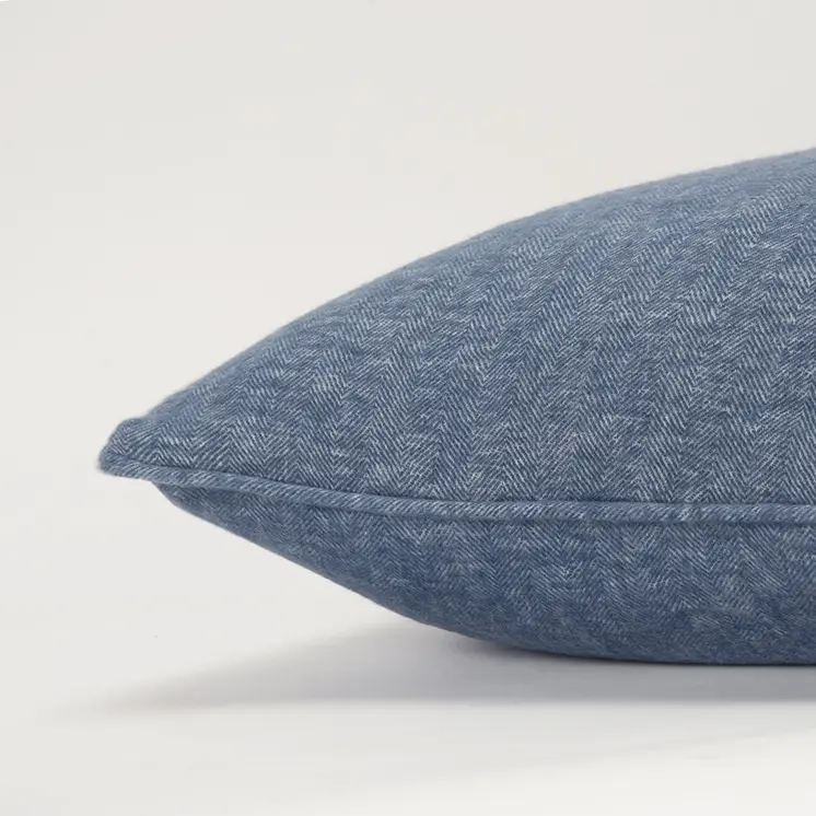 Blue Solid Classic Decorative Throw Pillow