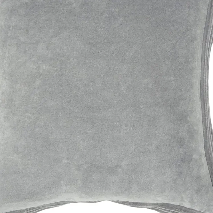 20" Gray Pin Tucked Flange Modern Throw Pillow