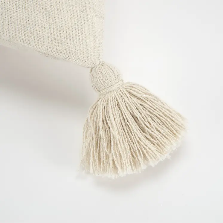 Beige Textured Diamond Trio Throw Pillow