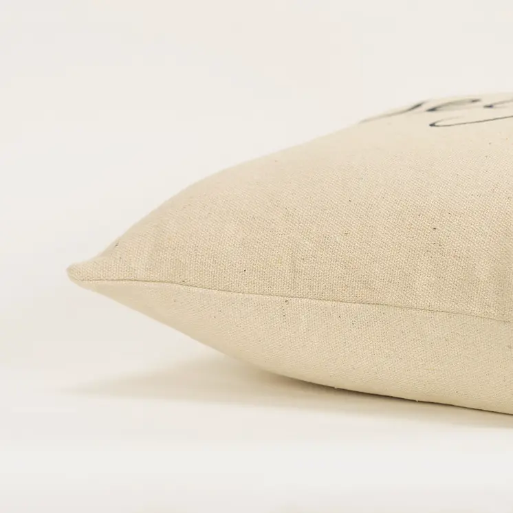 Black Beige Canvas Set Free Still Throw Pillow