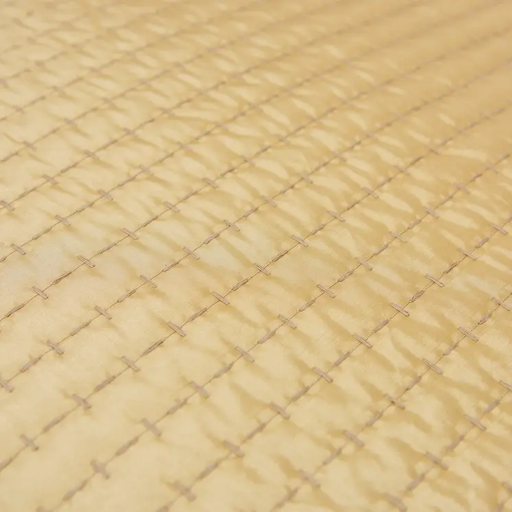 Gold Smooth Weaved Modern Throw Pillow