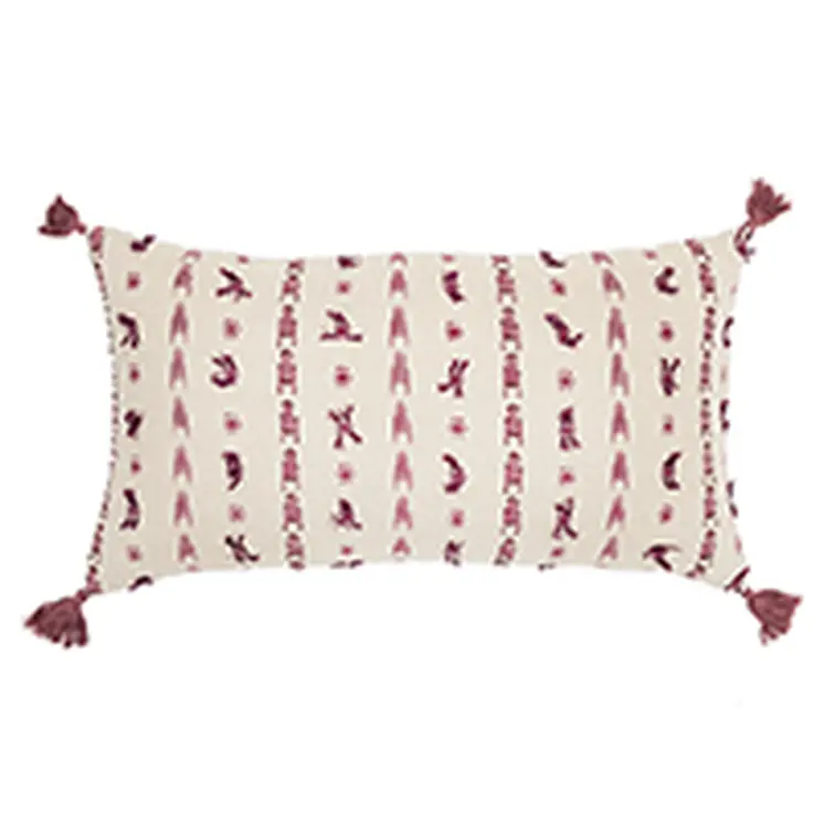 14" X 26" Natural Cotton Throw Pillow