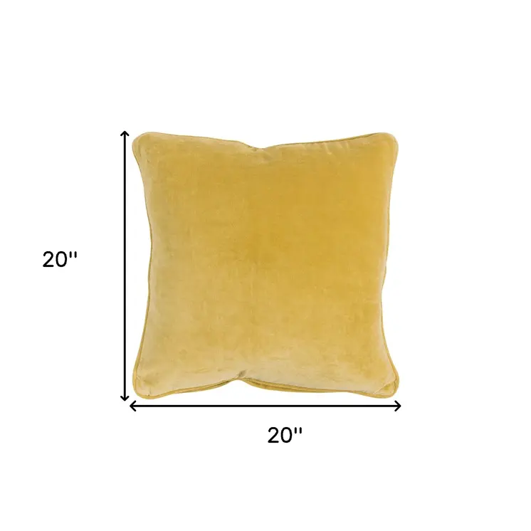 Gold Solid Luxurious Modern Throw Pillow