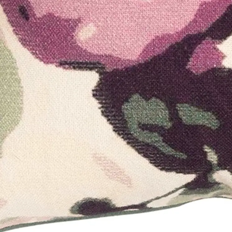 Purple Impressionistic Bloom Throw Pillow