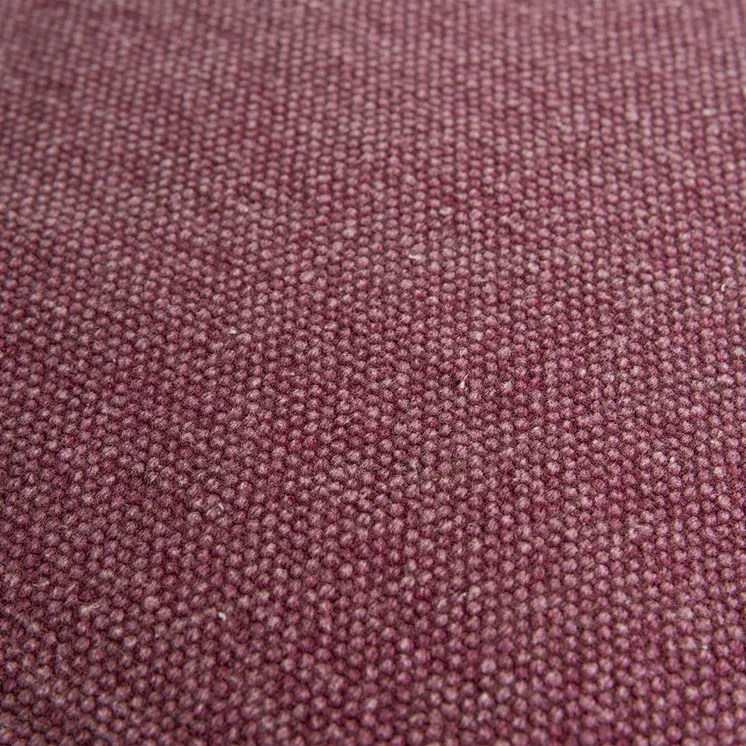 22" Raspberry Cotton Velvet Throw Pillow