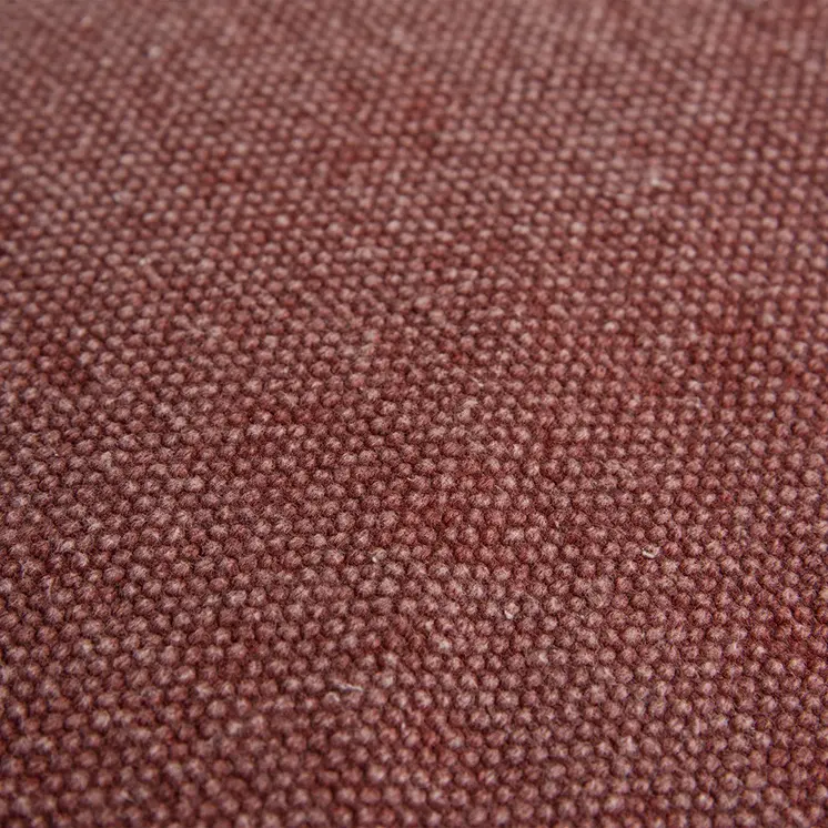 22" Dark Red Cotton Velvet Throw Pillow