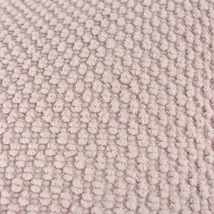Blush Pink Nubby Textured Modern Throw Pillow