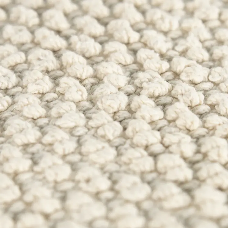 20" Natural Beige Nubby Textured Modern Throw Pillow