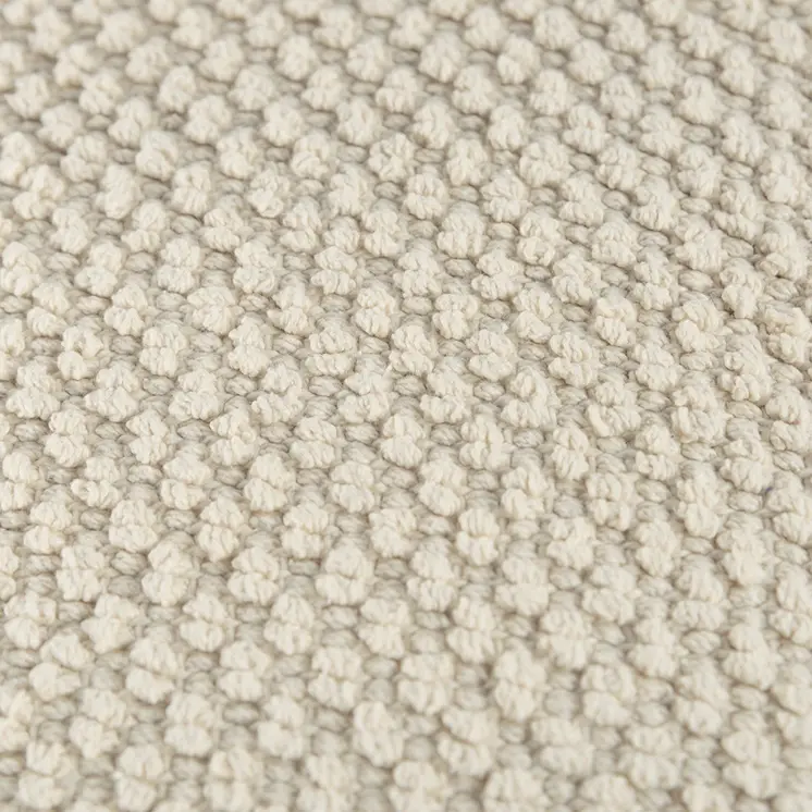 20" Natural Beige Nubby Textured Modern Throw Pillow