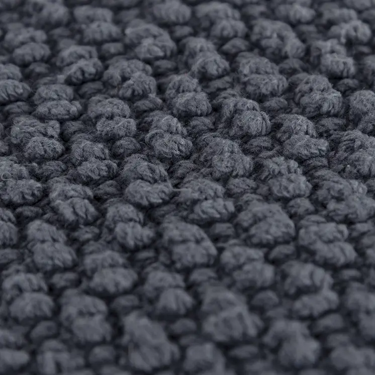 Dark Gray Nubby Textured Modern Throw Pillow