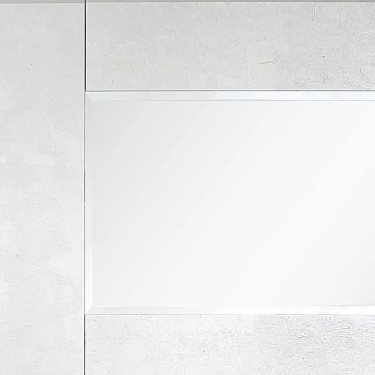 32" Silver Wood Framed Accent Mirror