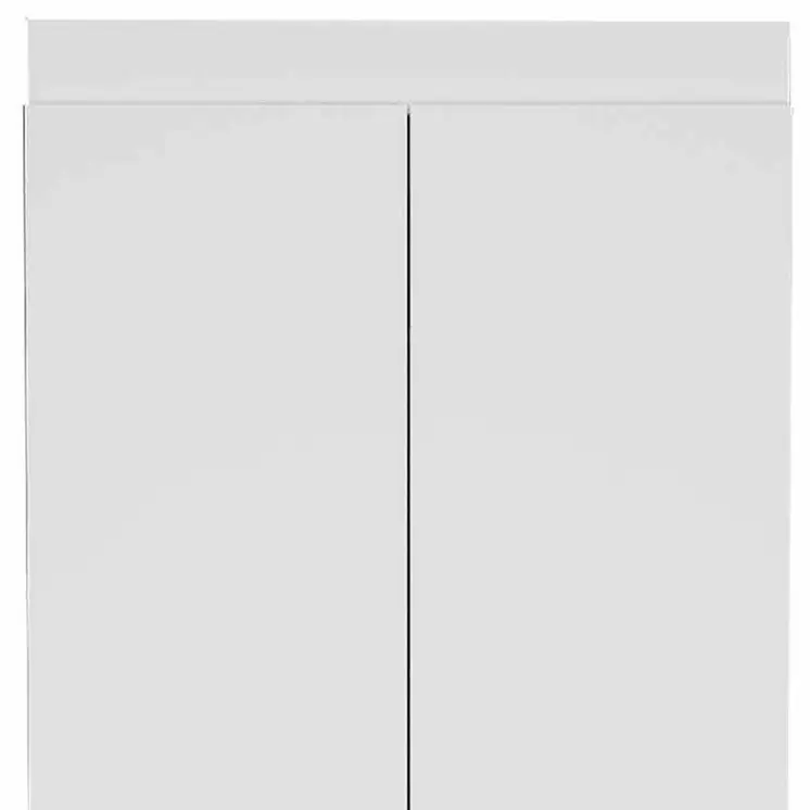 63” Classic White Pantry Cabinet with Two Full Size Doors