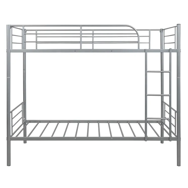 Silver Twin Over Twin  Separable Bunk Bed