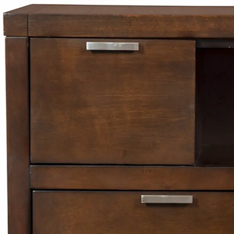 45" Brown Select Solids and Veneer Open shelving TV Stand
