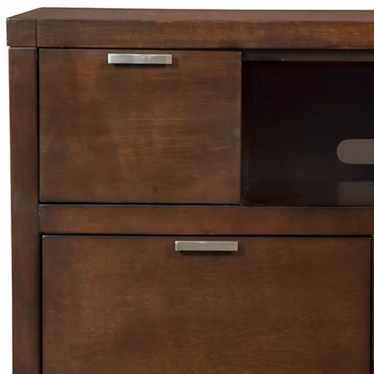 45" Brown Select Solids and Veneer Open shelving TV Stand