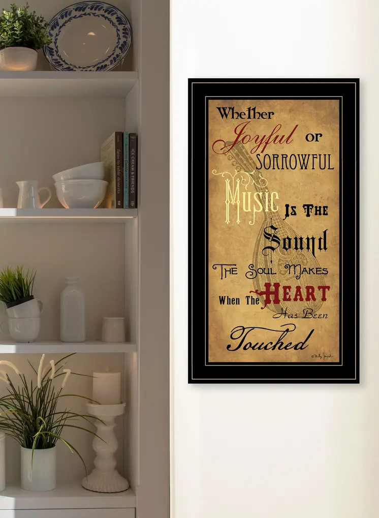 Sound of the Soul 2 Black Framed Print Wall Art