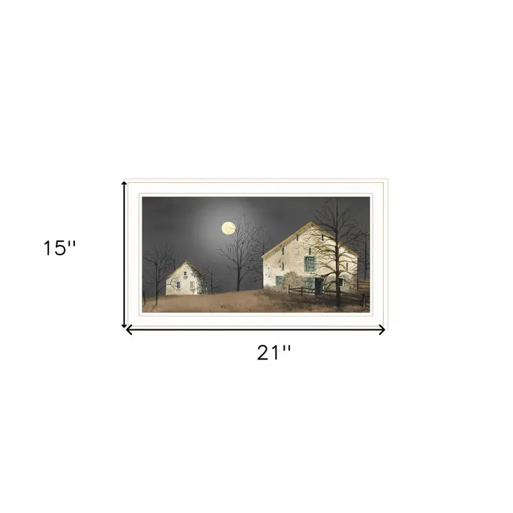 Still of the Night 3 White Framed Print Wall Art