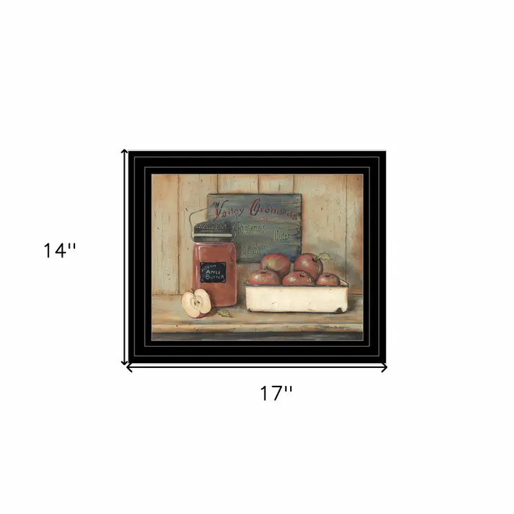 Apple Butter 2 Black Framed Print Kitchen Wall Art