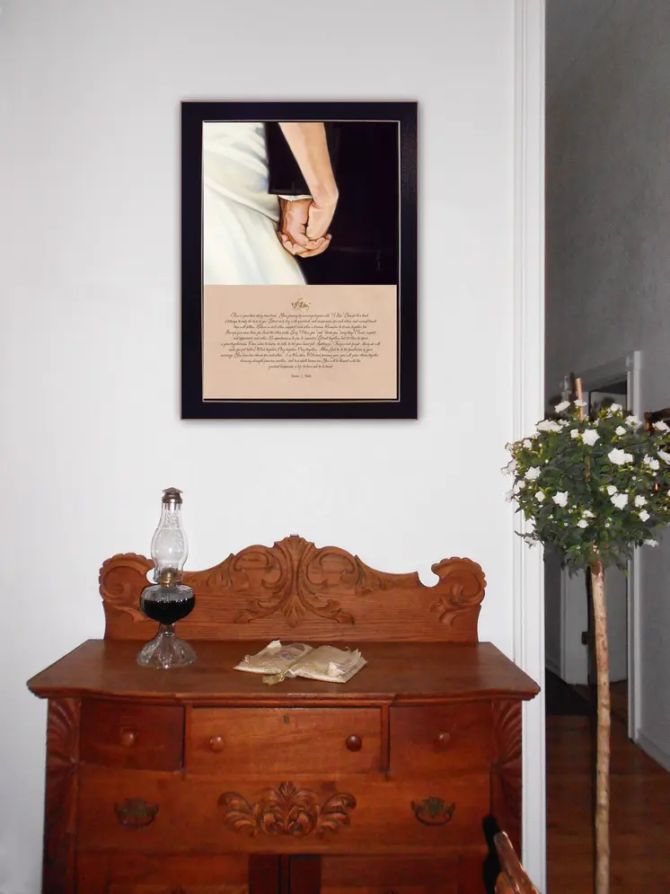 I Do 8 Black Framed Print Wall Art