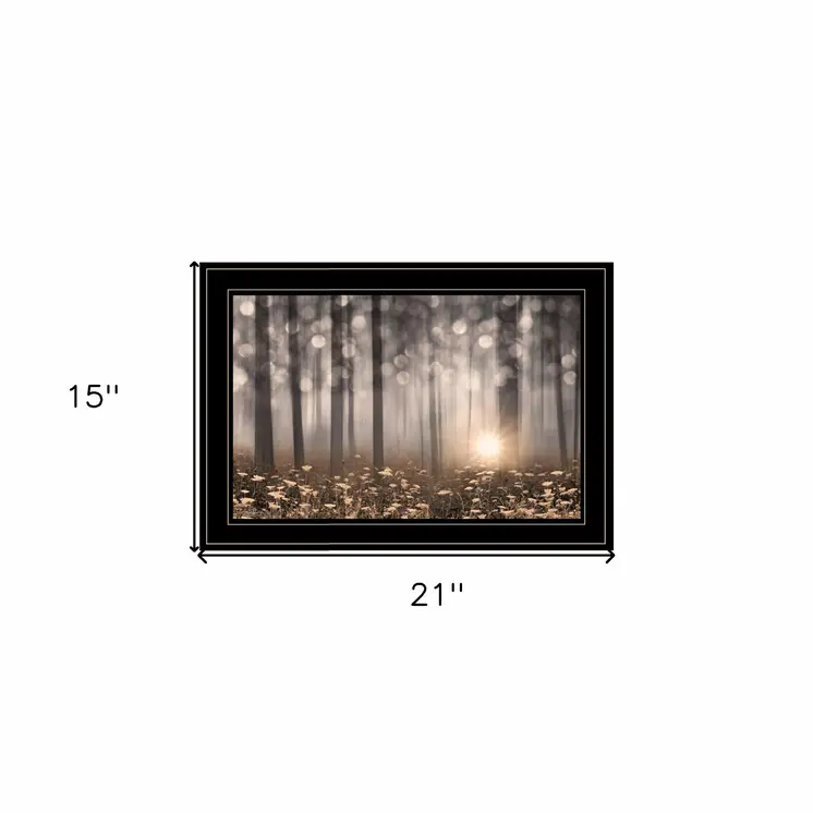 Enchanted Morning 2 Black Framed Print Wall Art