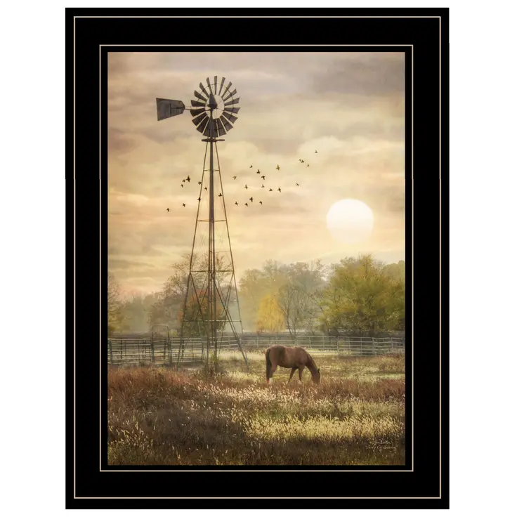 Berks Co Sunrise Black Framed Print Wall Art