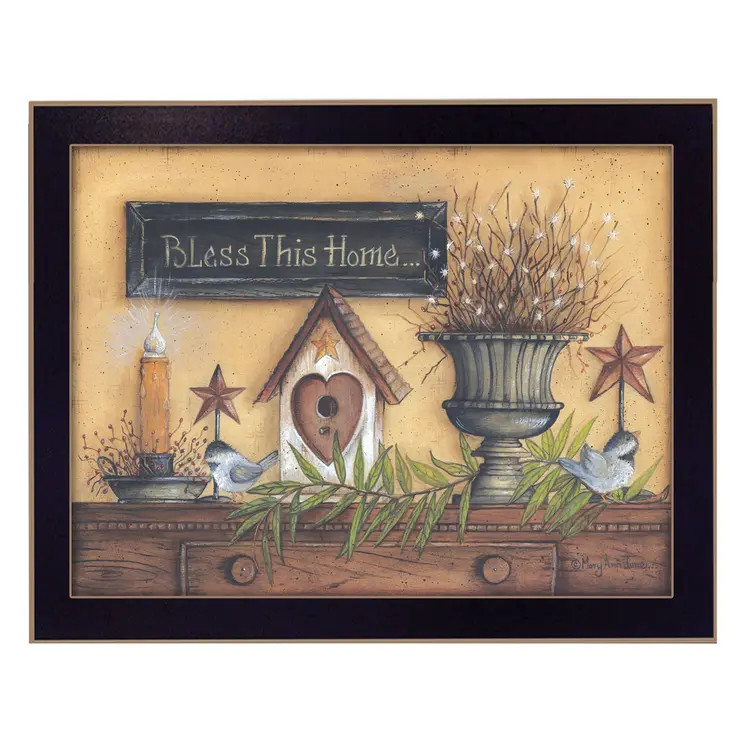 Bless This Home 4 Black Framed Print Wall Art