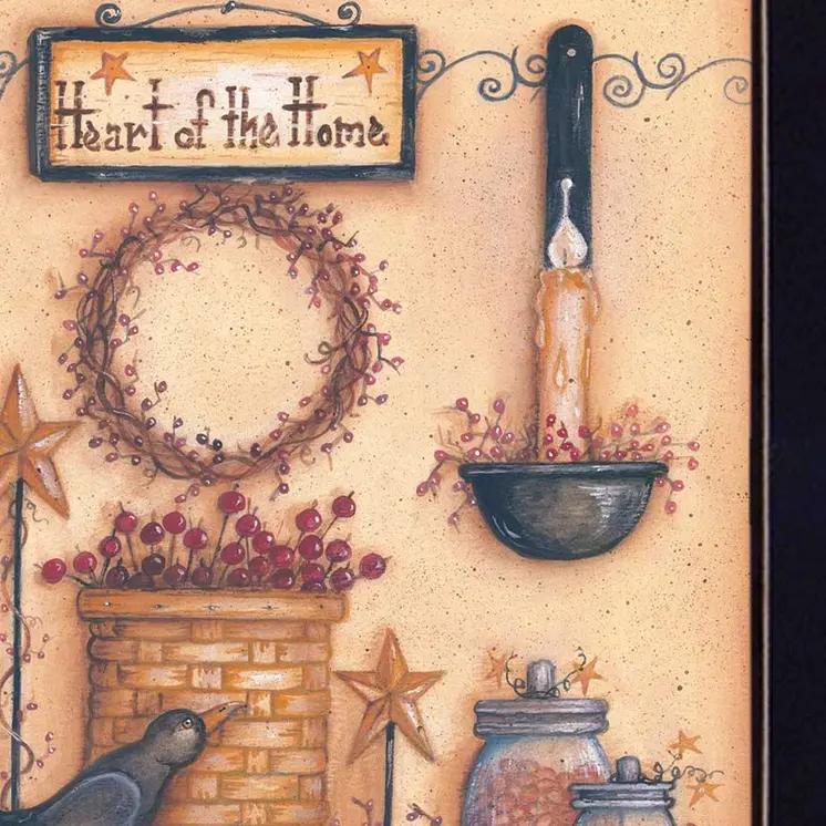 Heart of the Home 5 Black Framed Print Wall Art