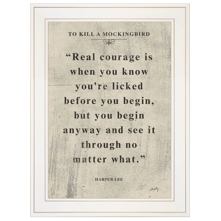 Book Quote VI 1 White Framed Print Wall Art