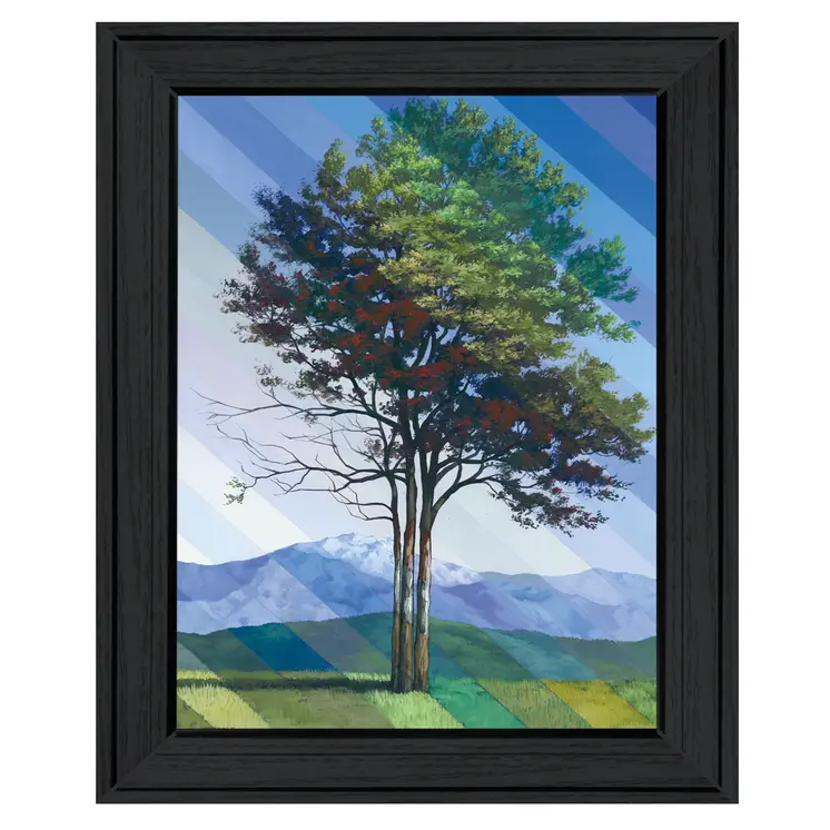 Catching Light as Time Passes 2 Black Framed Print Wall Art