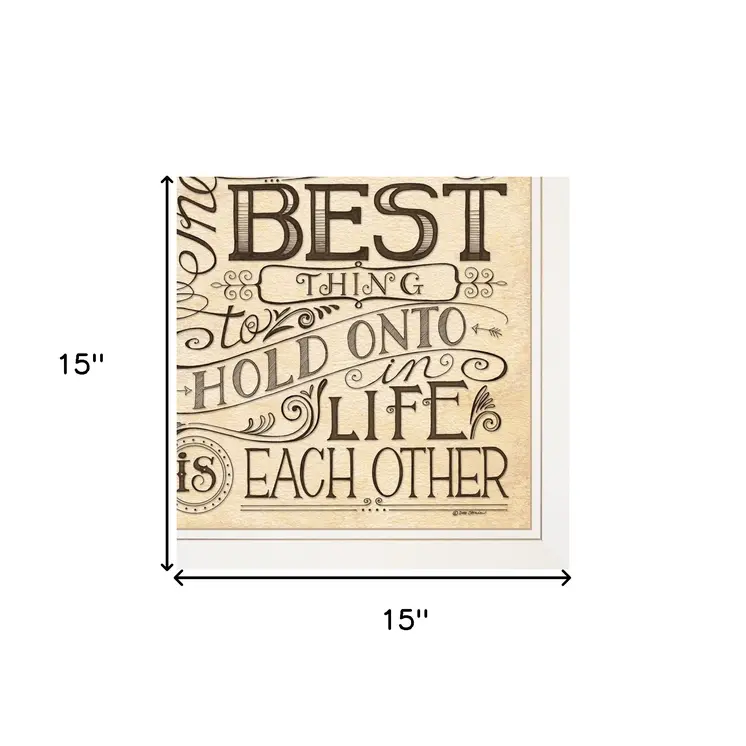 Set Of Two Together or Each Other 1 White Framed Print Wall Art