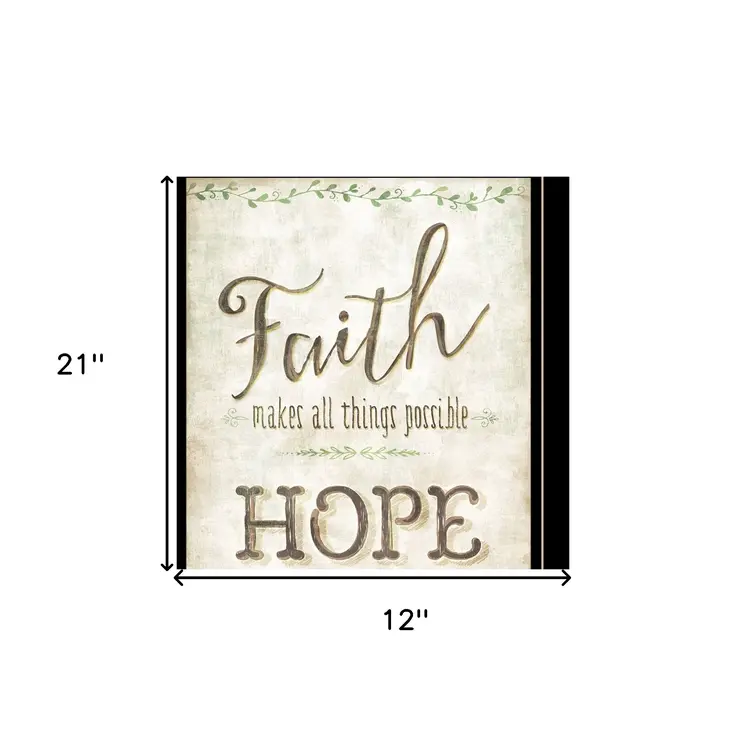 Set Of Two Faith or Believe 2 Black Framed Print Wall Art